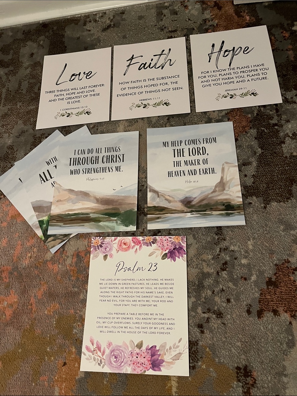 Inspirational Wall Art Bible Verses (8 total)